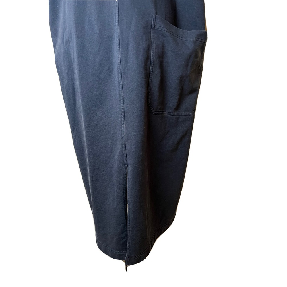 Sofie D'Hoore Dress Navy Blue Cotton Size 40 Short Sleeve Shift - Picture 8 of 10